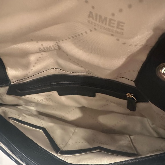 Aimee Kestenberg Black Quilted Shoulder Bag with Gold Chain - Picture 7 of 15